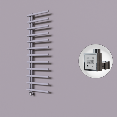 Radiva - Tuna Dekoratif Elektrikli Havlupan 600x1750 Gri (KTX3 Termostat) 1000W (1)