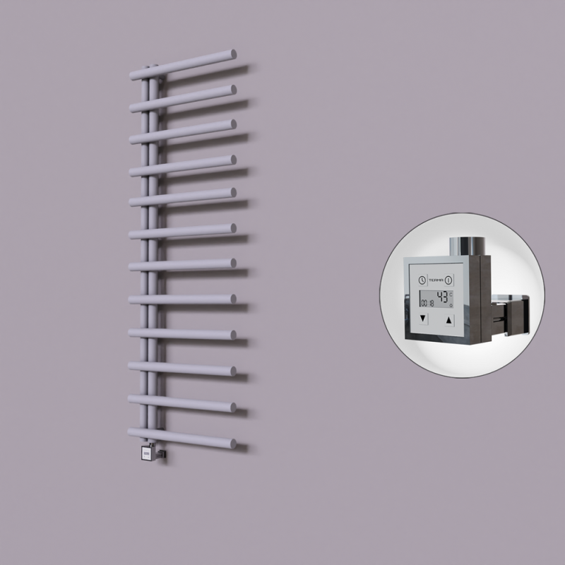 Tuna Dekoratif Elektrikli Havlupan 600x1750 Gri (KTX3 Termostat) 1000W - 1TUN06001750B4TE7100