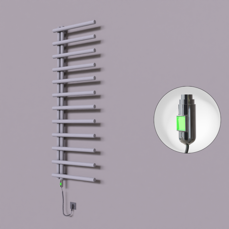 Tuna Dekoratif Elektrikli Havlupan 600x1750 Gri (On/Off Düğmeli) 900W - 1TUN06001750B4TE1090