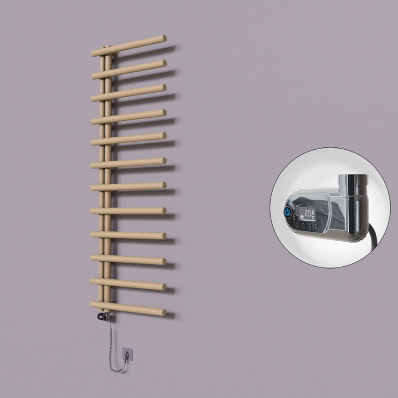 Tuna Dekoratif Elektrikli Havlupan 600x1750 Kapuçino (Thesis Termostat) 900W - 1TUN06001750BKTE2090