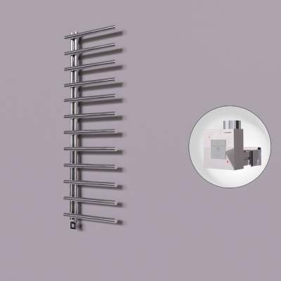 Radiva - Tuna Dekoratif Elektrikli Havlupan 600x1750 Krom (KTX1 Termostat) 600W (1)