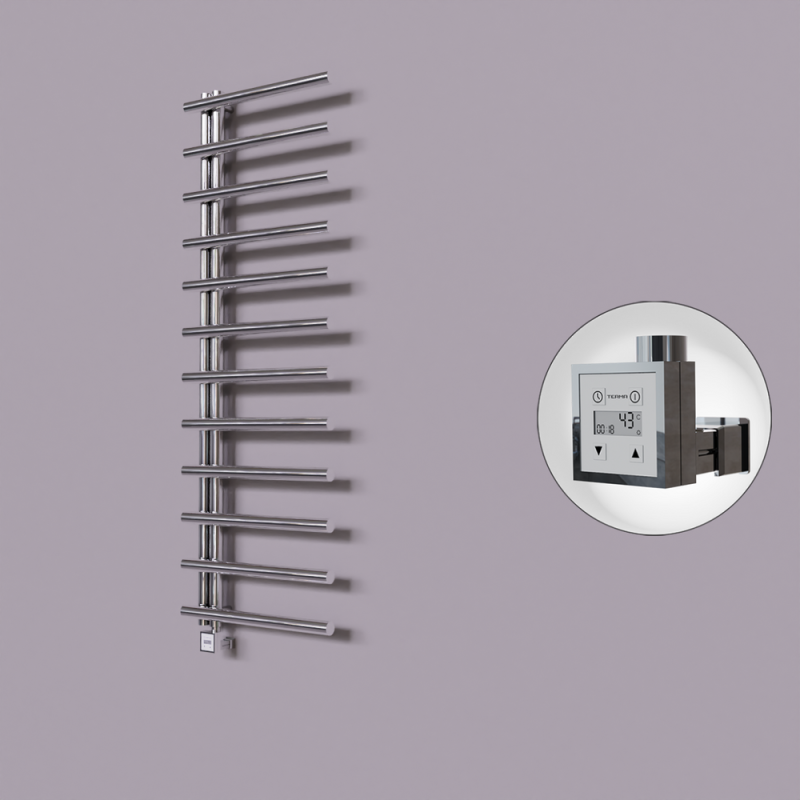 Tuna Dekoratif Elektrikli Havlupan 600x1750 Krom (KTX3 Termostat) 600W - 1TUN06001750K1PE7060