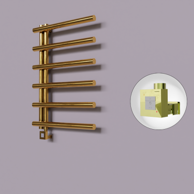 Radiva - Tuna Dekoratif Elektrikli Havlupan 600x850 Altın (KTX1 Termostat) 200W