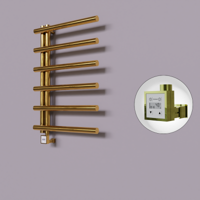 Radiva - Tuna Dekoratif Elektrikli Havlupan 600x850 Altın (KTX3 Termostat) 200W (1)