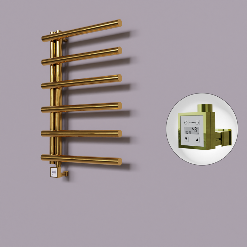 Tuna Dekoratif Elektrikli Havlupan 600x850 Altın (KTX3 Termostat) 200W - 1TUN06000850K2PE7020