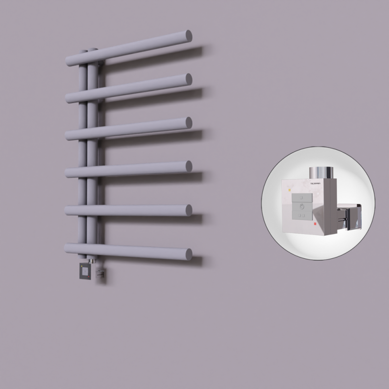 Tuna Dekoratif Elektrikli Havlupan 600x850 Gri (KTX1 Termostat) 300W - 1TUN06000850B4TEB030