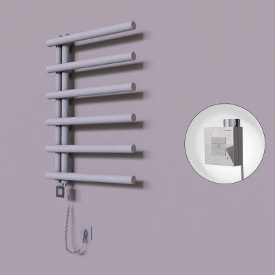 Radiva - Tuna Dekoratif Elektrikli Havlupan 600x850 Gri (KTX1 Termostat) 300W Spiral Kablolu (1)