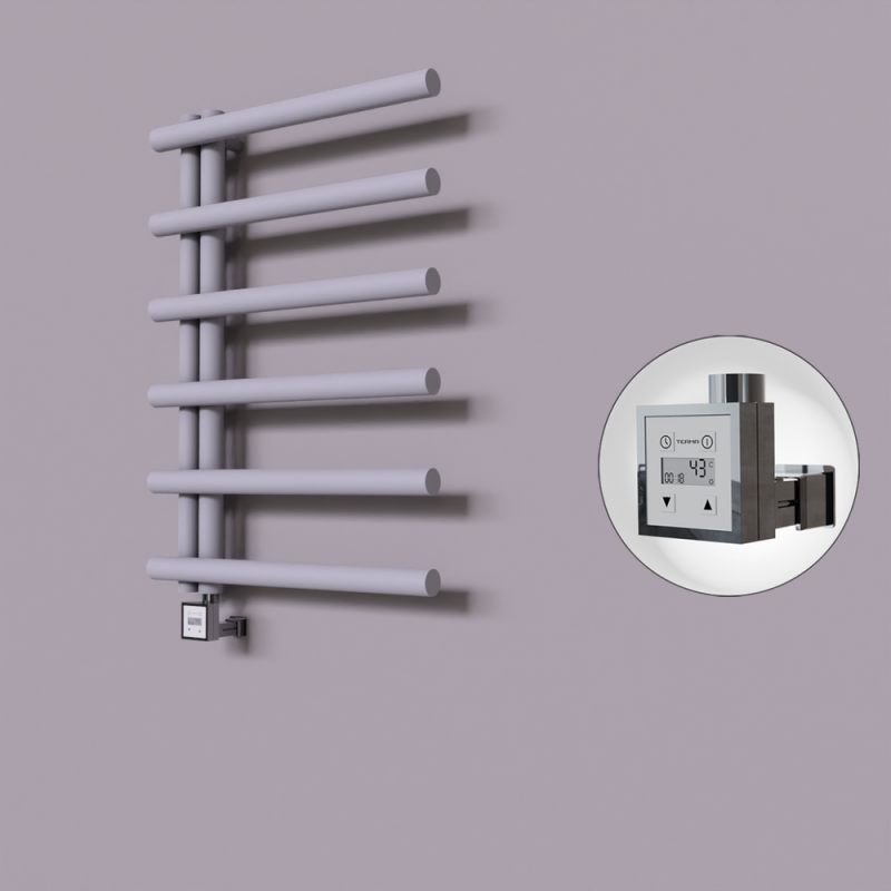 Tuna Dekoratif Elektrikli Havlupan 600x850 Gri (KTX3 Termostat) 300W - 1TUN06000850B4TE7030
