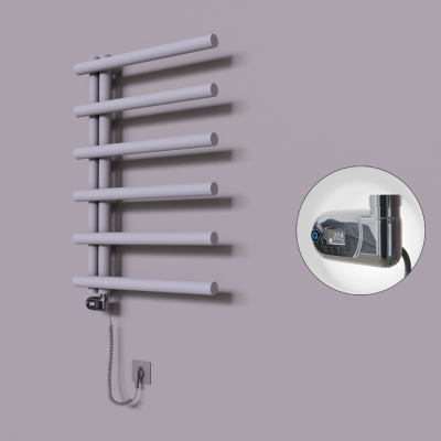 Radiva - Tuna Dekoratif Elektrikli Havlupan 600x850 Gri (Thesis Termostat) 300W