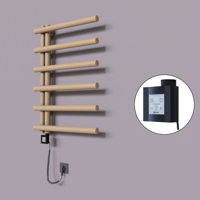 Radiva - Tuna Dekoratif Elektrikli Havlupan 600x850 Kapuçino (KTX4 Termostat) 300W Spiral Kablolu (1)
