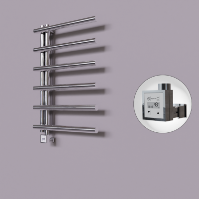 Radiva - Tuna Dekoratif Elektrikli Havlupan 600x850 Krom (KTX3 Termostat) 200W