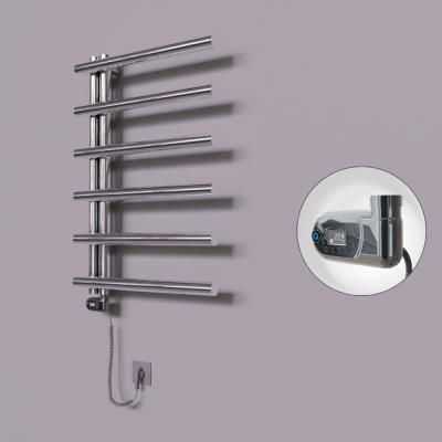 Radiva - Tuna Dekoratif Elektrikli Havlupan 600x850 Krom (Thesis Termostat) 200W