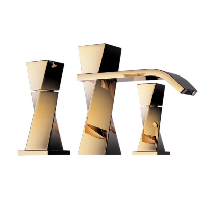 JORGER - Jörger Turn 3 Delikli Lavabo Bataryası Altın - 1