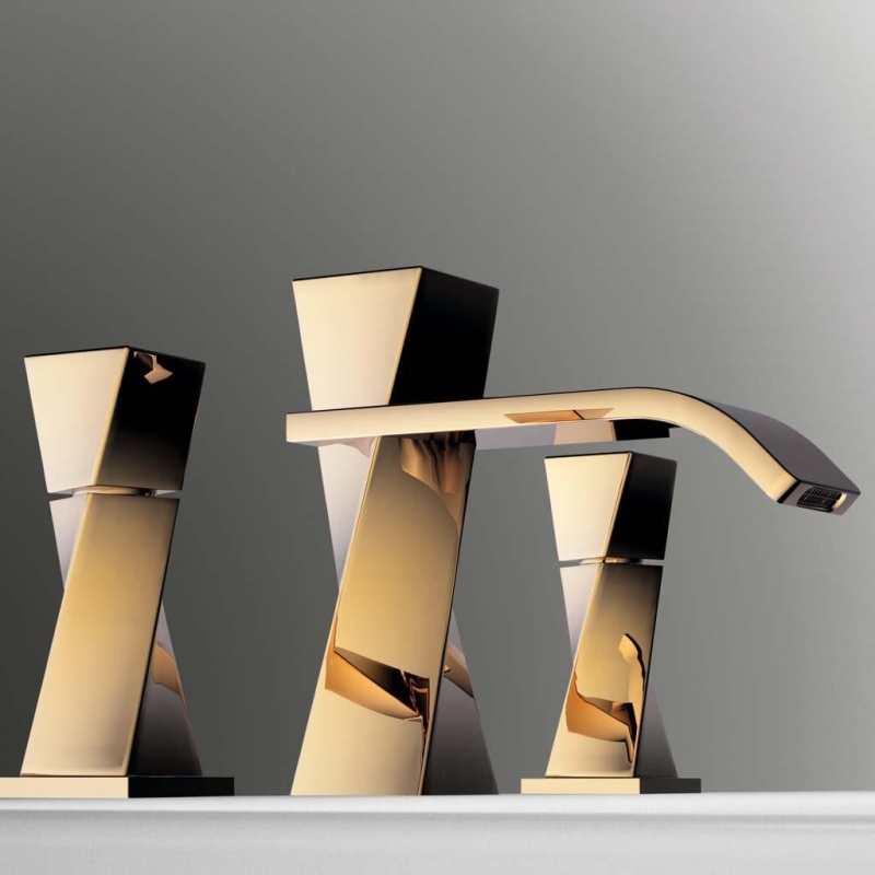 Jörger Turn 3 Delikli Lavabo Bataryası Altın - 10JOR623.30.300.020