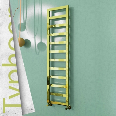 Radiva - TYPHOON Paslanmaz Çelik Havlupan 400x1020 Altın