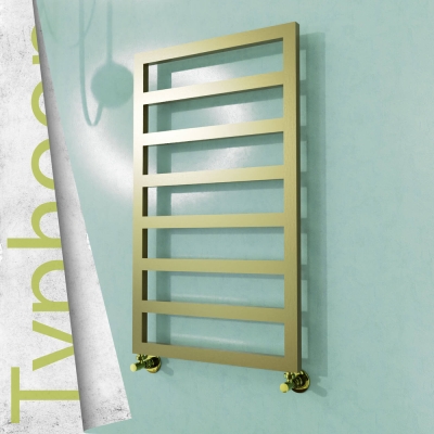 Radiva - TYPHOON Paslanmaz Çelik Havlupan 400x1580 Satine Altın - 500