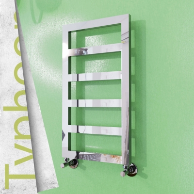 Radiva - TYPHOON Paslanmaz Çelik Havlupan 400x740 Ayna Polisaj