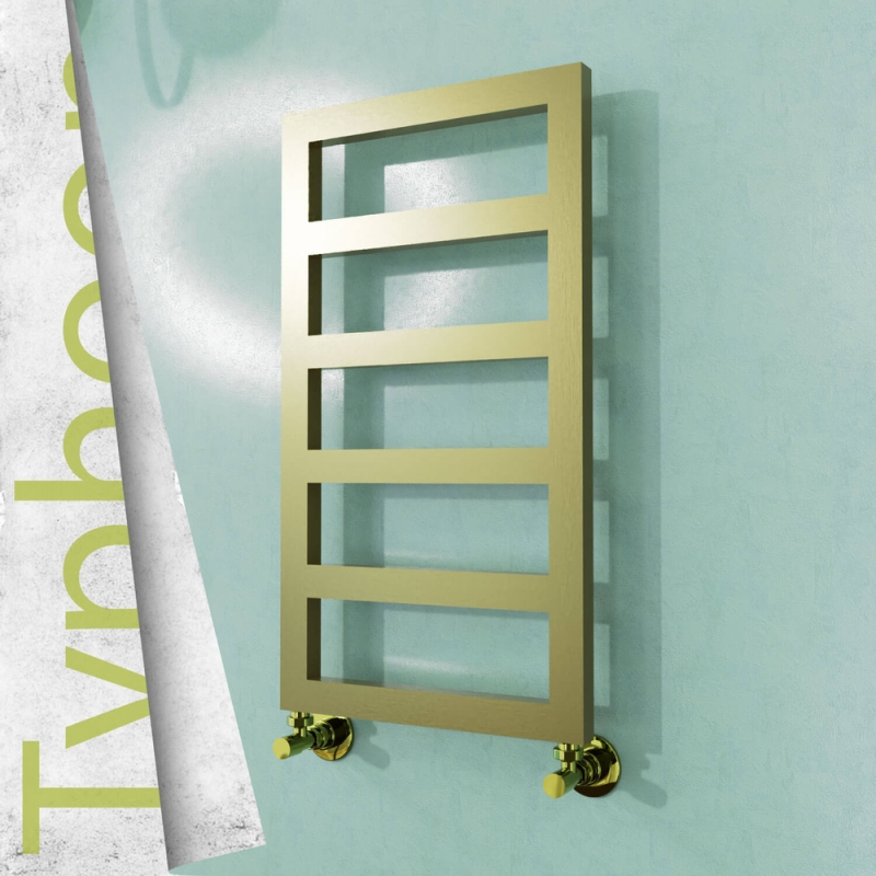 TYPHOON Paslanmaz Çelik Havlupan 400x740 Satine Altın - 1TYP04000740K2SS