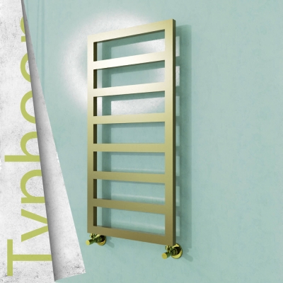 Radiva - TYPHOON Paslanmaz Çelik Havlupan 600x1020 Satine Altın - 500