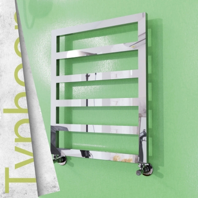 Radiva - TYPHOON Paslanmaz Çelik Havlupan 600x1160 Ayna Polisaj