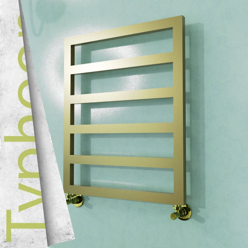 TYPHOON Paslanmaz Çelik Havlupan 600x1160 Satine Altın - 1TYP06001160K2SS