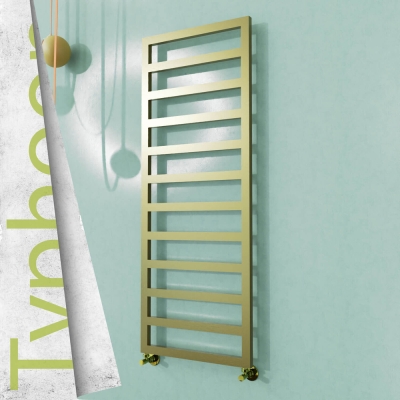 Radiva - TYPHOON Paslanmaz Çelik Havlupan 600x1580 Satine Altın