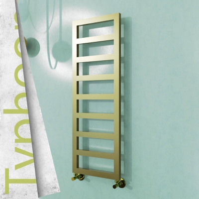 Radiva - TYPHOON Paslanmaz Çelik Havlupan 600x740 Satine Altın (1)