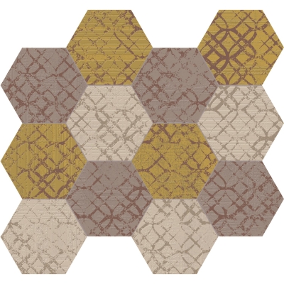 Unica Target Yer Duvar Karosu Etro Altıgen Mix 01 30 x 35 cm