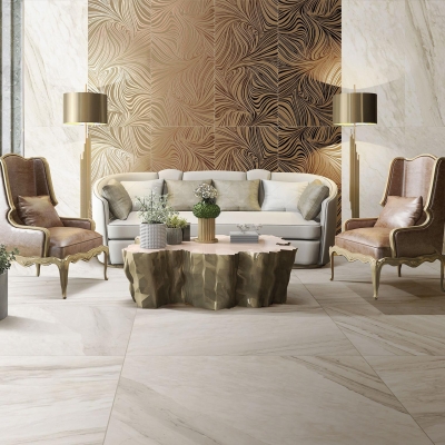 Unica Target Yer Karosu I Marmi Borbone Glossy 120 x 120 cm (1)