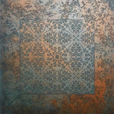 UNICA TARGET - Unica Target Siena Rust Yer Karosu 60 x 60 cm
