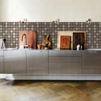 Unica Target  Yer Duvar Mozaik Soffio Brown Mix  29 x 29 cm (1)