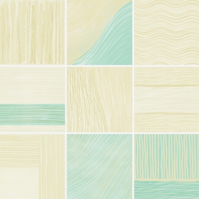 UnicaTarget Duvar Karosu Liquid Art Seaglass Green  20 x 20 cm