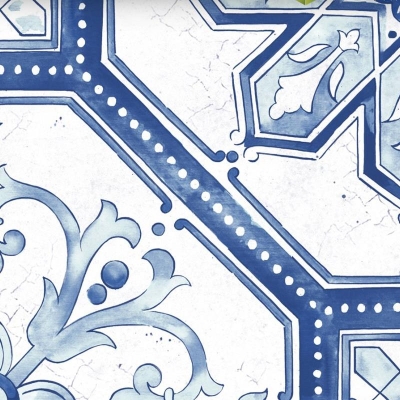 UNICA TARGET - UnicaTarget Yer Duvar Karosu Maiolica Blue 60 x 60 cm