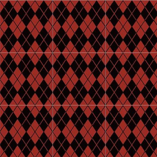 UnicaTarget Yer Duvar Karosu Mixed Black & Red 60 x 60 cm - 15HYDOLCEVITA00022