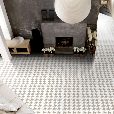 UnicaTarget  Yer Duvar Karosu Mixed Brown & White 60 x 60 cm (1)