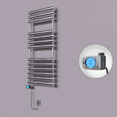 Radiva - Volga Dekoratif Elektrikli Havlupan 500x1200 Krom (Musa Termostat) 300W