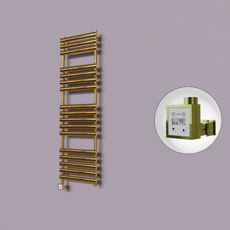 Volga Dekoratif Elektrikli Havlupan 500x1600 Altın (KTX3 Termostat) 600W - 1VOL05001600K2PE7060