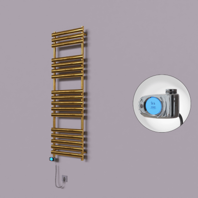 Radiva - Volga Dekoratif Elektrikli Havlupan 500x1600 Altın (Musa Termostat) 600W