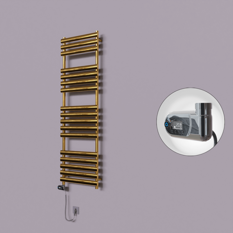 Volga Dekoratif Elektrikli Havlupan 500x1600 Altın (Thesis Termostat) 600W - 1VOL05001600K2PE2060