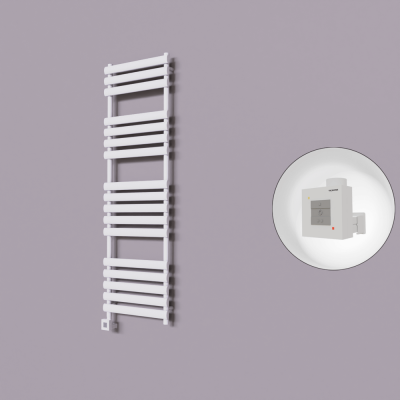 Radiva - Volga Dekoratif Elektrikli Havlupan 500x1600 Beyaz (KTX1 Termostat) 1000W (1)