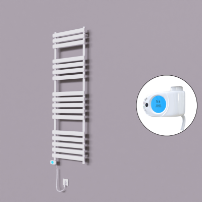 Radiva - Volga Dekoratif Elektrikli Havlupan 500x1600 Beyaz (Musa Termostat) 900W