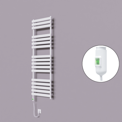 Radiva - Volga Dekoratif Elektrikli Havlupan 500x1600 Beyaz (On/Off Düğmeli) 900W