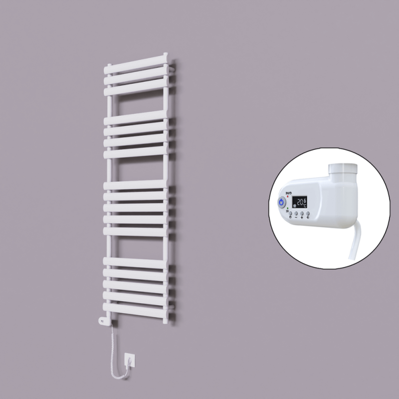 Volga Dekoratif Elektrikli Havlupan 500x1600 Beyaz (Thesis Termostat) 900W - 1VOL05001600B1TE2090