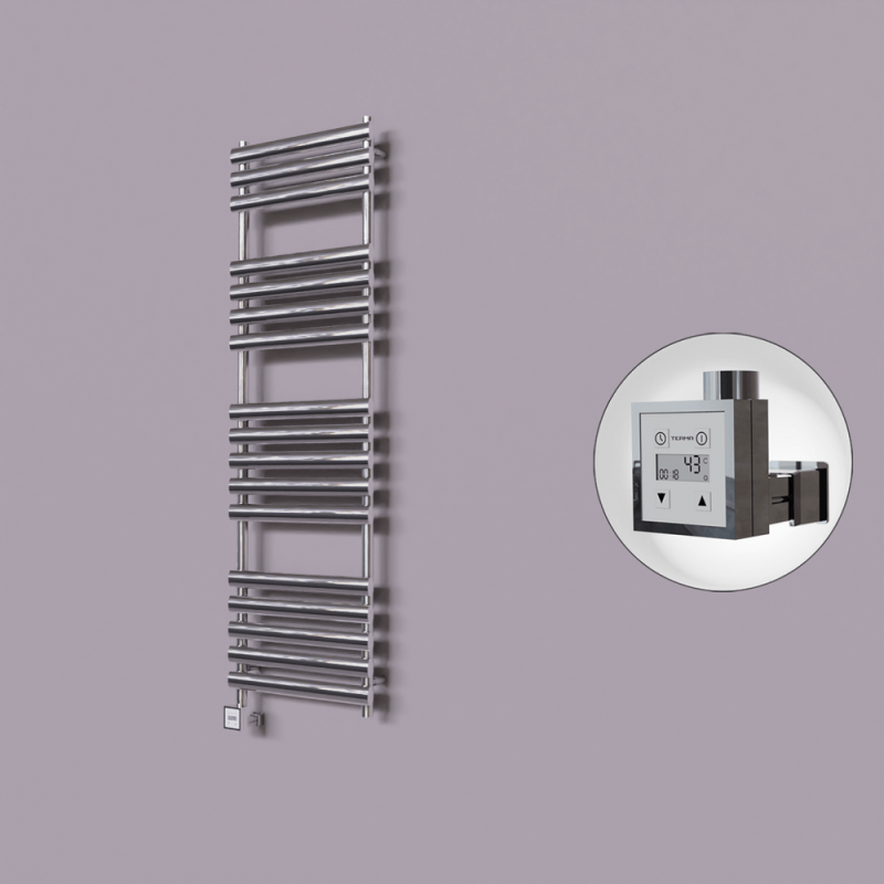 Volga Dekoratif Elektrikli Havlupan 500x1600 Krom (KTX3 Termostat) 600W - 1VOL05001600K1PE7060