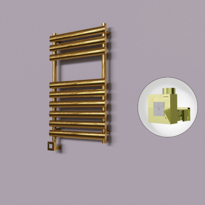 Radiva - Volga Dekoratif Elektrikli Havlupan 500x800 Altın (KTX1 Termostat) 200W