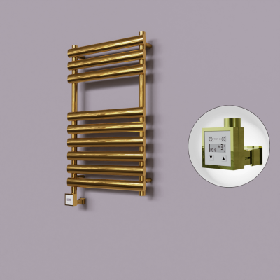 Radiva - Volga Dekoratif Elektrikli Havlupan 500x800 Altın (KTX3 Termostat) 200W