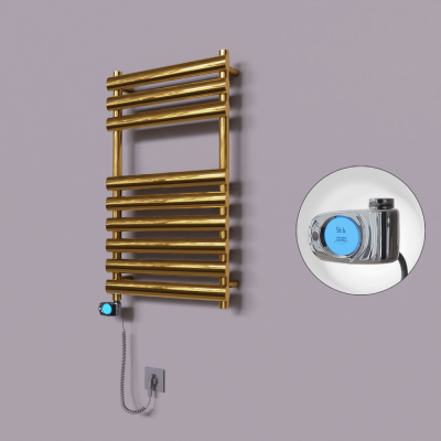 Radiva - Volga Dekoratif Elektrikli Havlupan 500x800 Altın (Musa Termostat) 200W