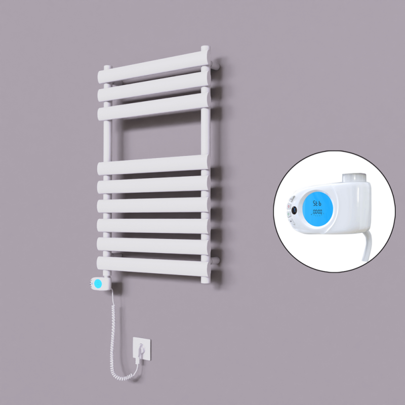 Volga Dekoratif Elektrikli Havlupan 500x800 Beyaz (Musa Termostat) 300W - 1VOL05000800B1TE3030