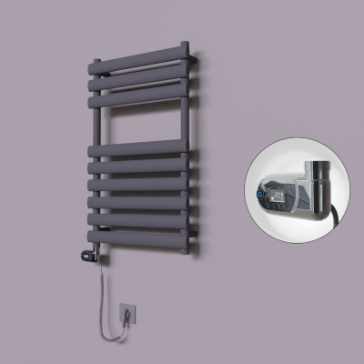 Radiva - Volga Dekoratif Elektrikli Havlupan 500x800 Koyu Antrasit (Thesis Termostat) 300W