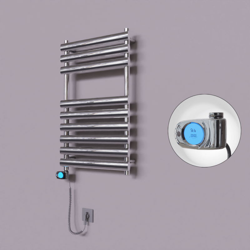 Volga Dekoratif Elektrikli Havlupan 500x800 Krom (Musa Termostat) 200W - 1VOL05000800K1PE3020